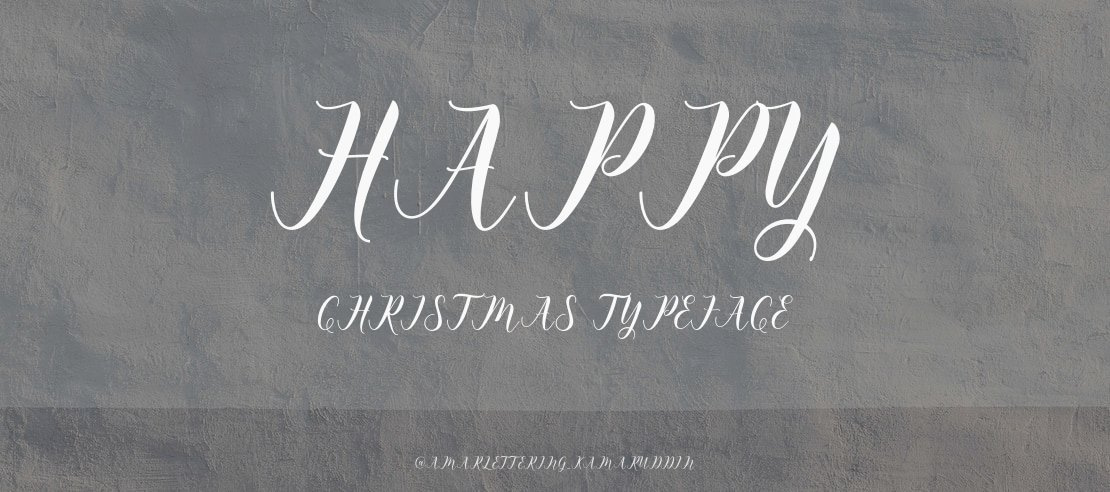 happy christmas Font