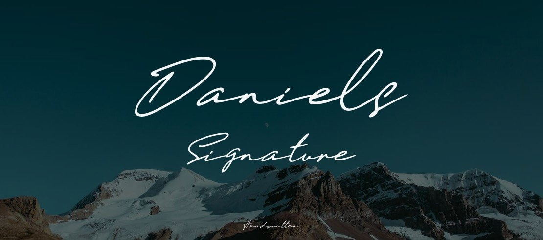 Daniels Signature Font