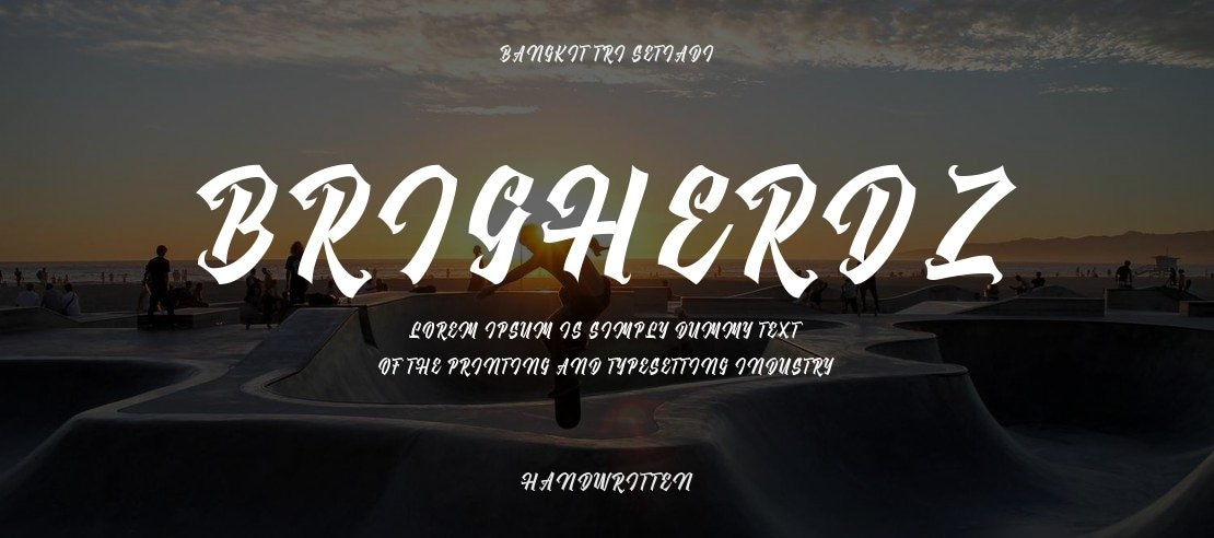 Brigherdz Font