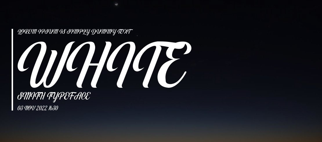 White Smith Font