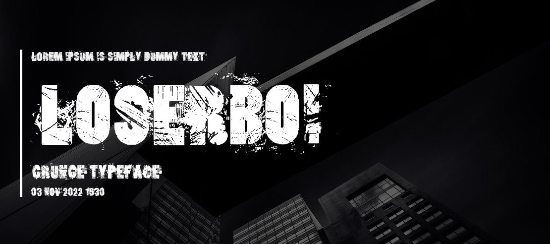 Loserboi Grunge Font