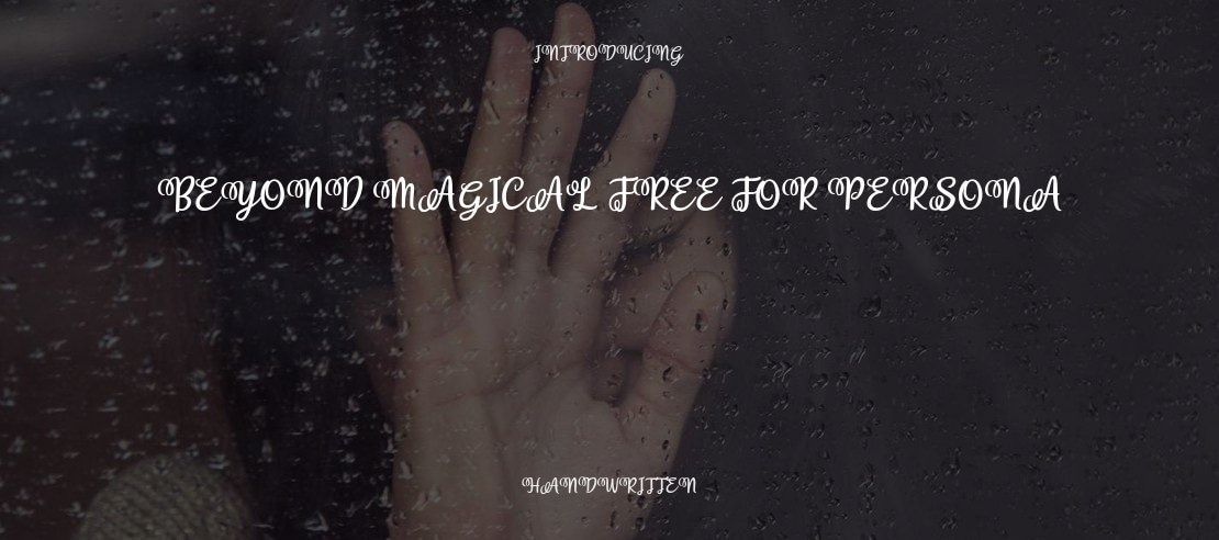 Beyond Magical free for persona Font