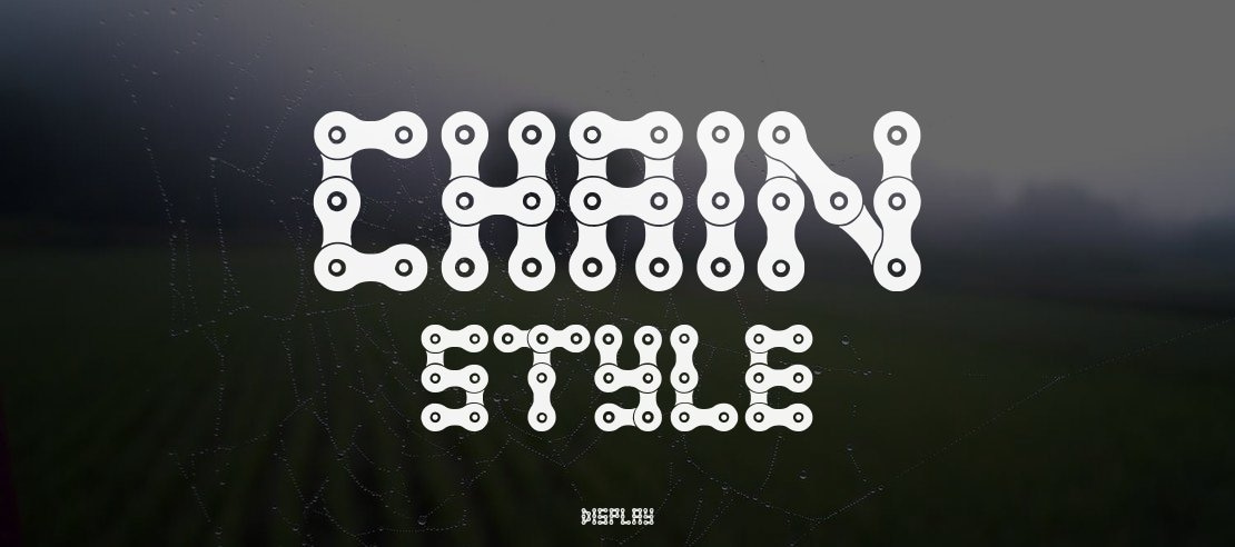 Chain Style Font