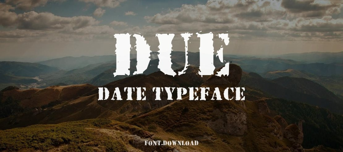 Due Date Font