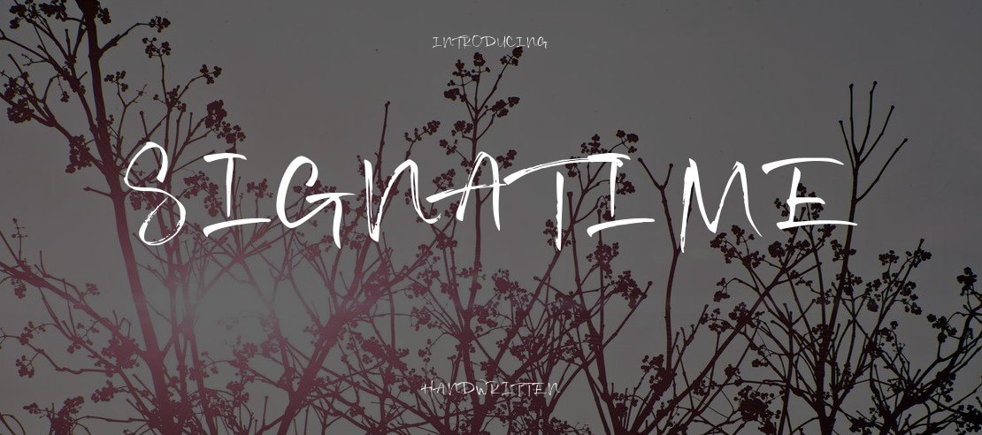 Signatime Font