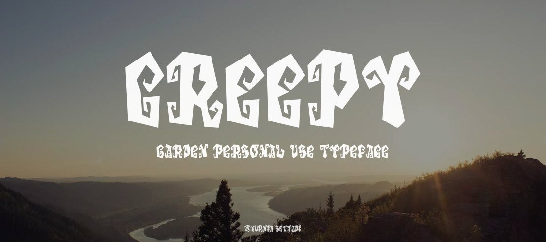 Creepy Garden Personal Use Font