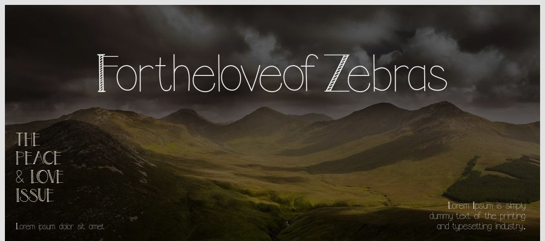 FortheloveofZebras Font