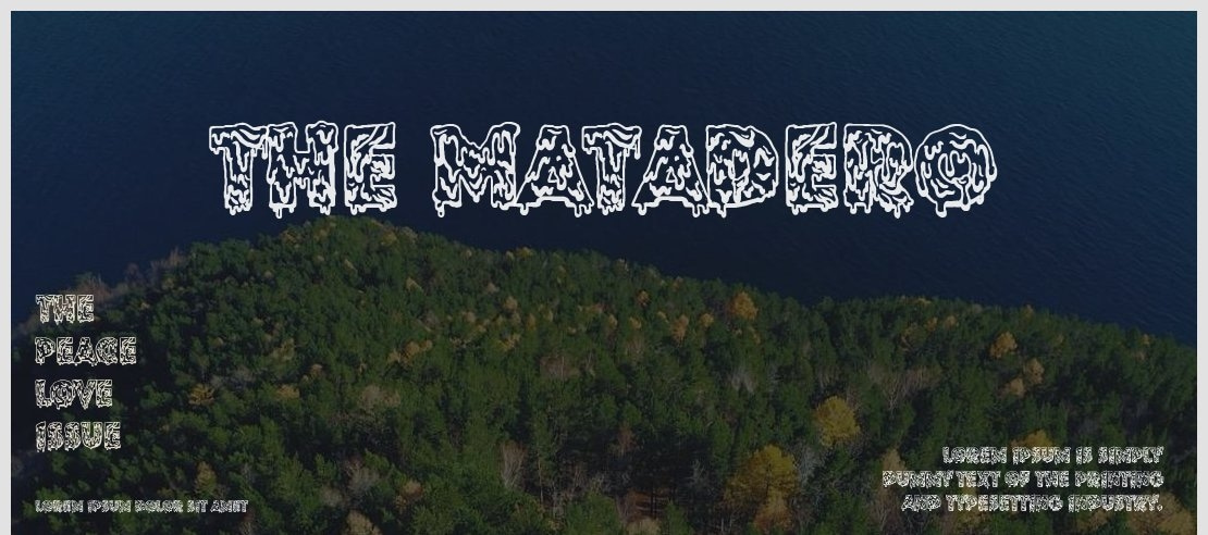 The Matadero Font