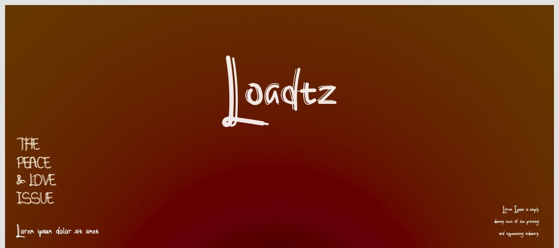 Loadtz Font