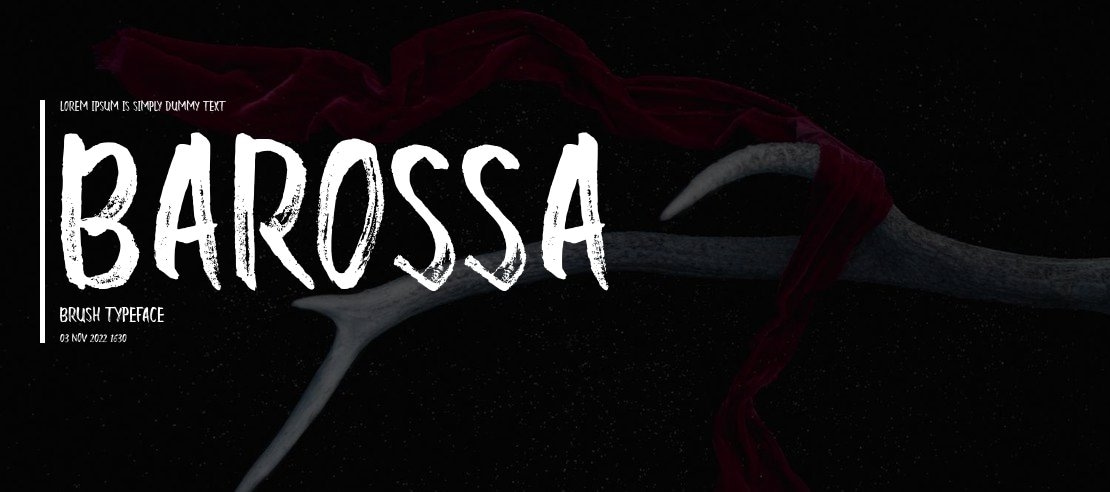 Barossa Brush Font