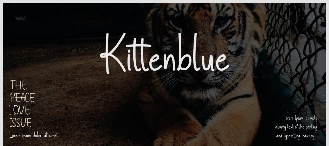 Kittenblue Font