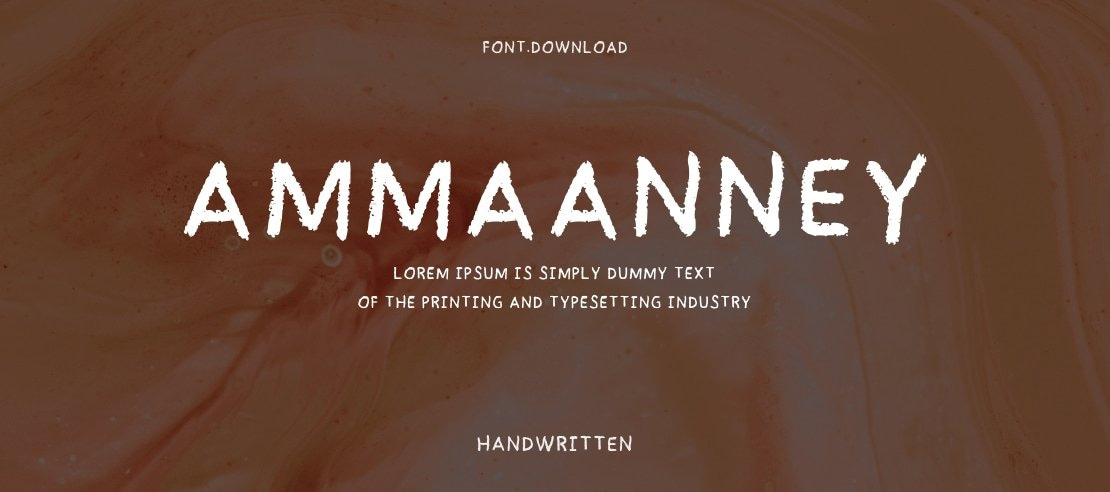 Ammaanney Font