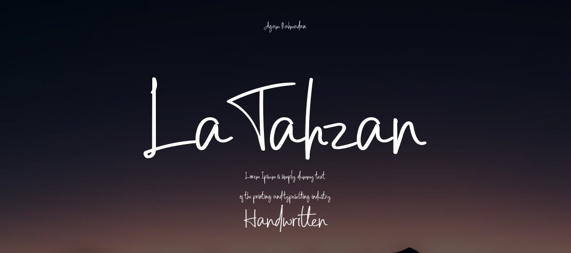 LaTahzan Font