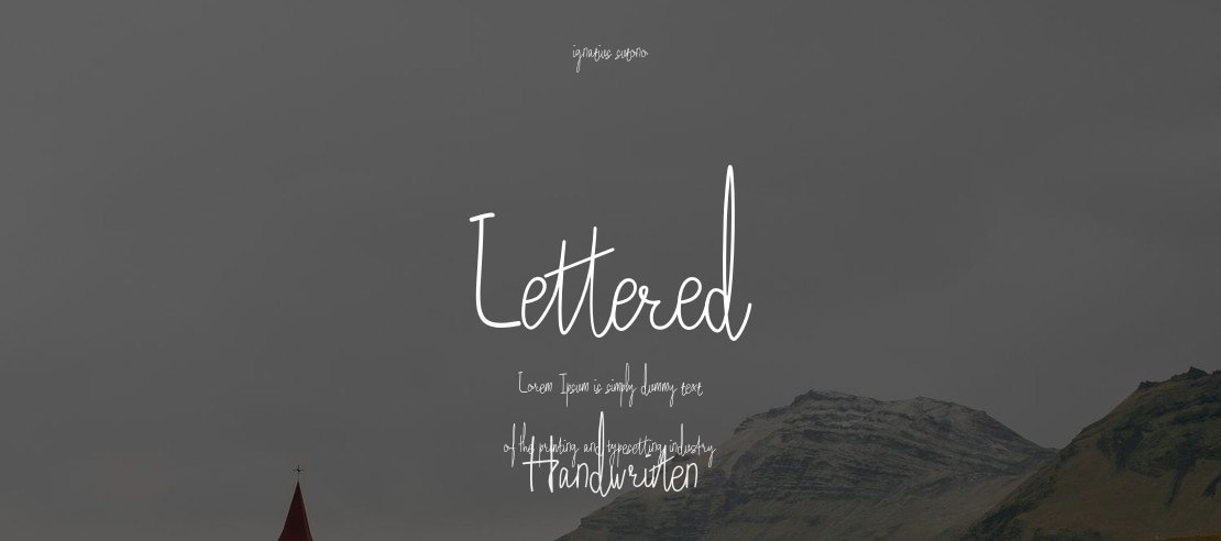 Lettered Font