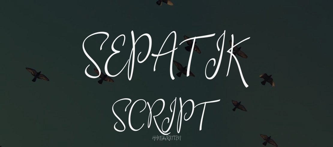 Sepatik Script Font