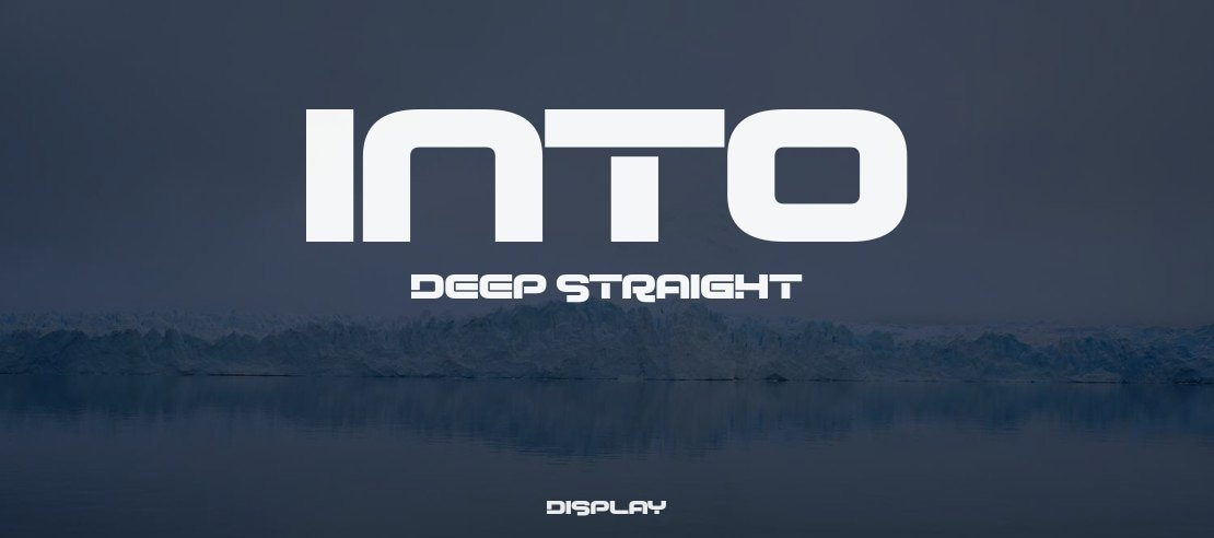 Into Deep Straight Font Family