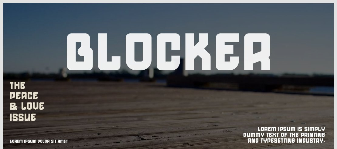 Blocker Font