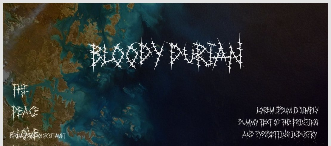 Bloody Durian Font