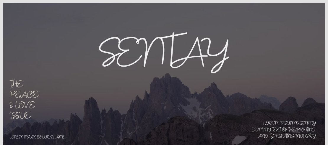 Sentay Font