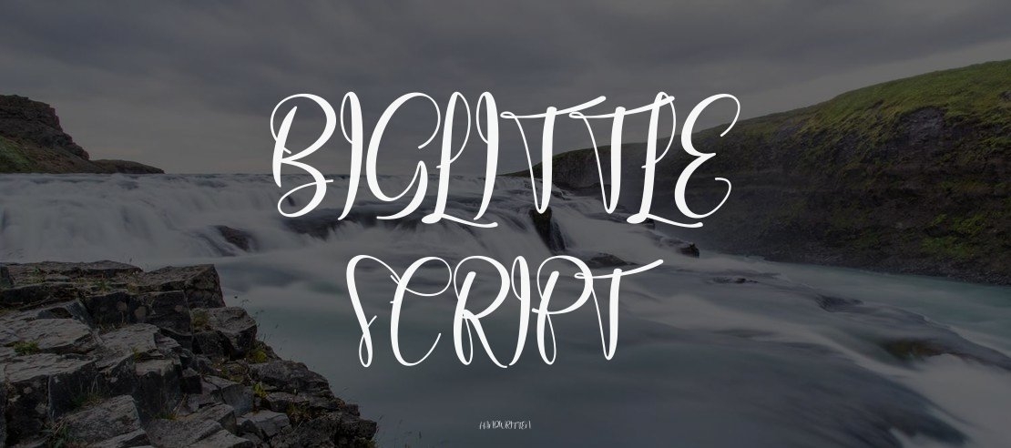 biglittle script Font