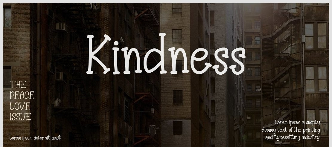 Kindness Font