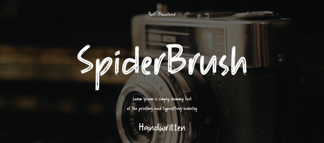 SpiderBrush Font
