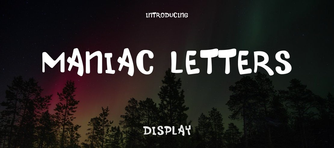 Maniac Letters Font