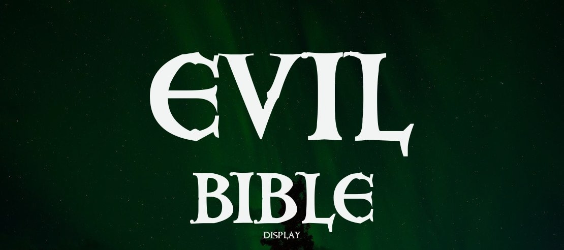 Evil Bible Font