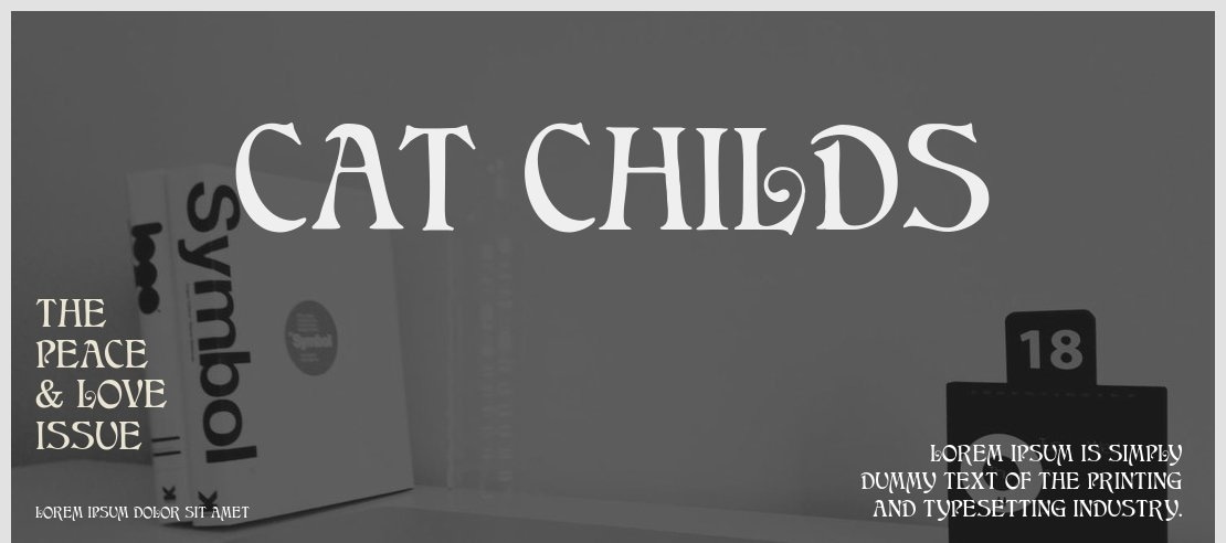 CAT Childs Font