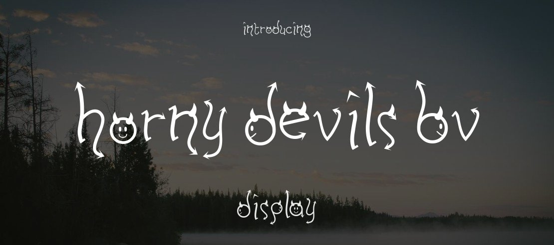 Horny Devils BV Font