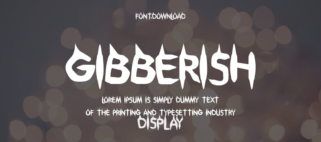 Gibberish Font