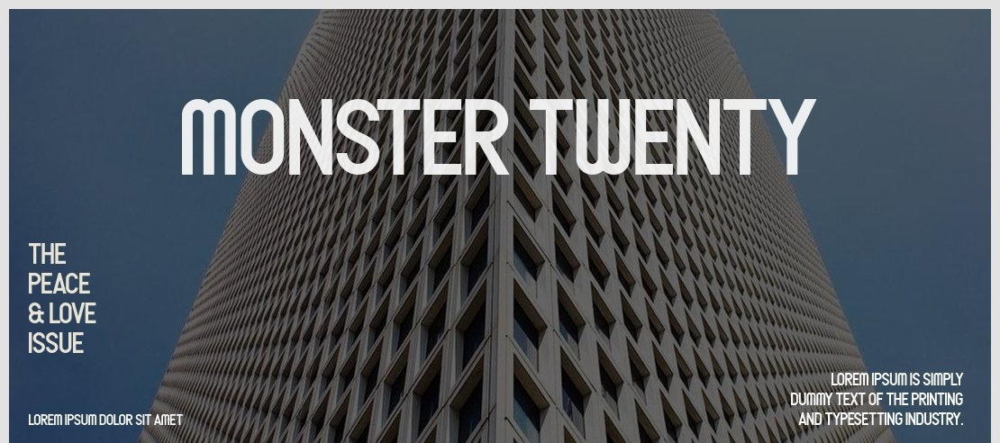 Monster Twenty Font