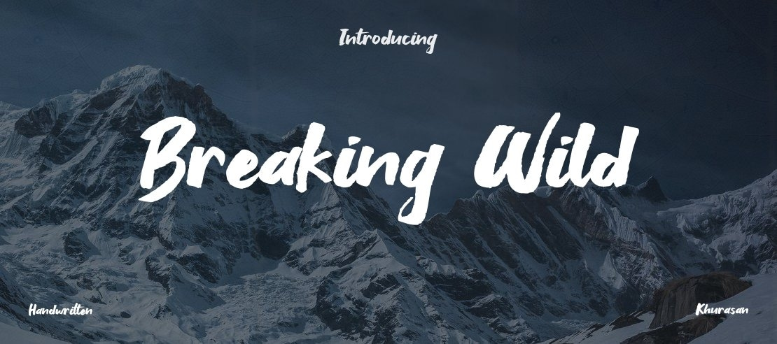 Breaking Wild Font