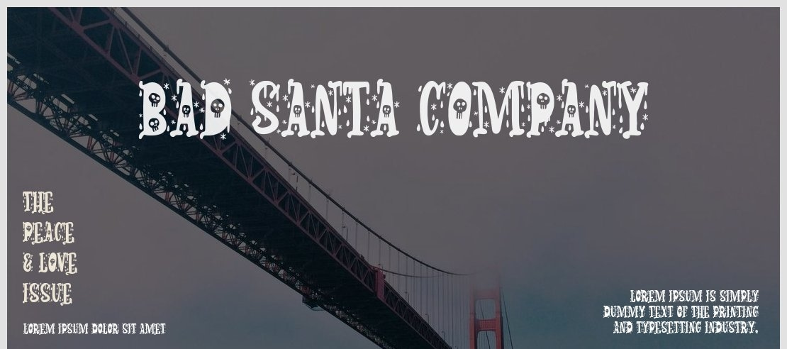 Bad Santa Company Font