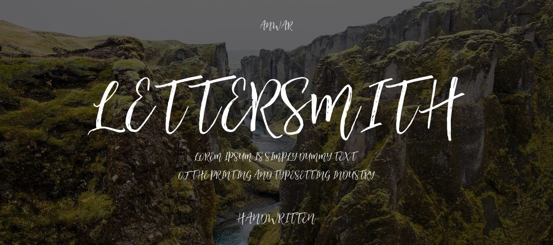 Lettersmith Font