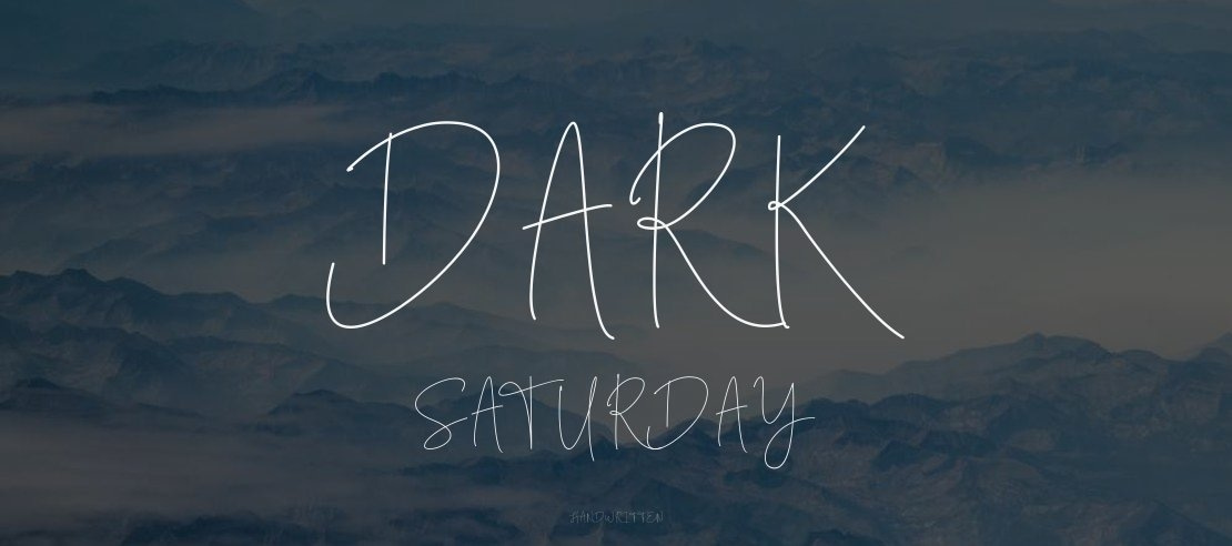 Dark Saturday Font