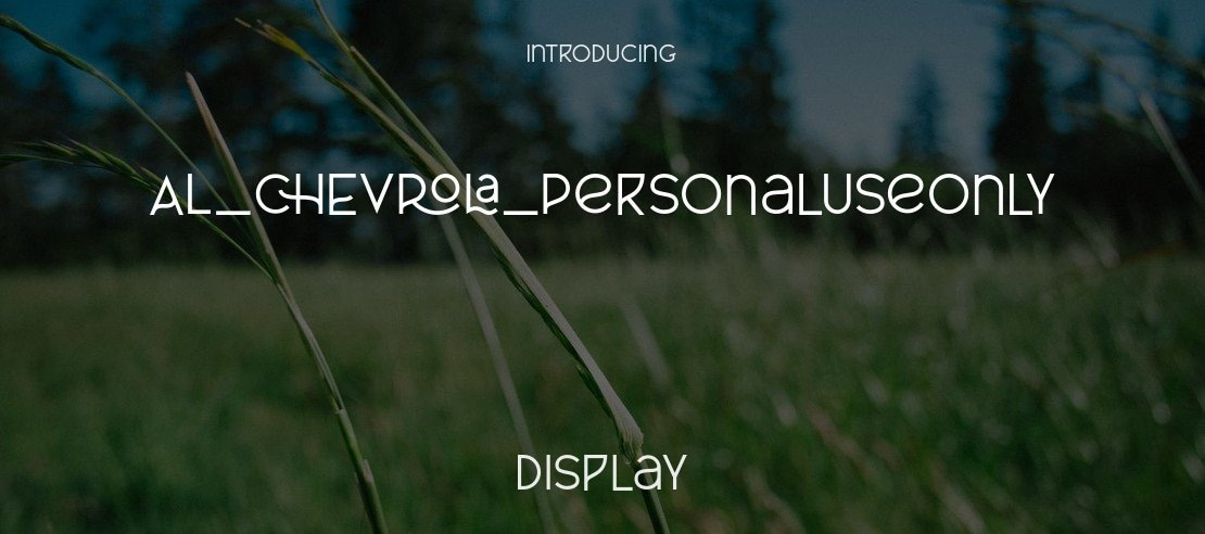 AL_CHEVROLA_PersonalUseOnly Font