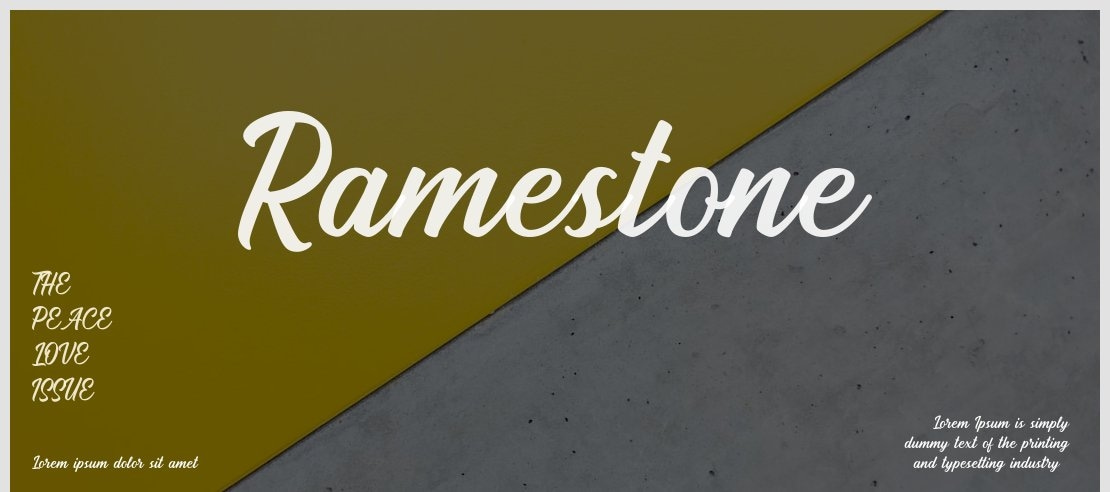 Ramestone Font