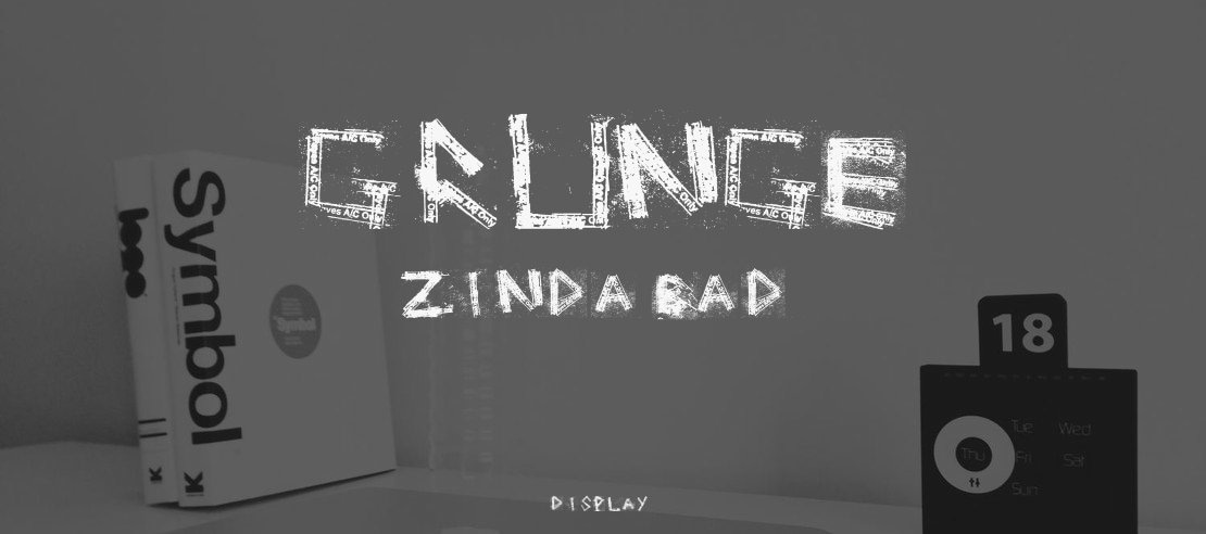 Grunge Zinda Bad Font