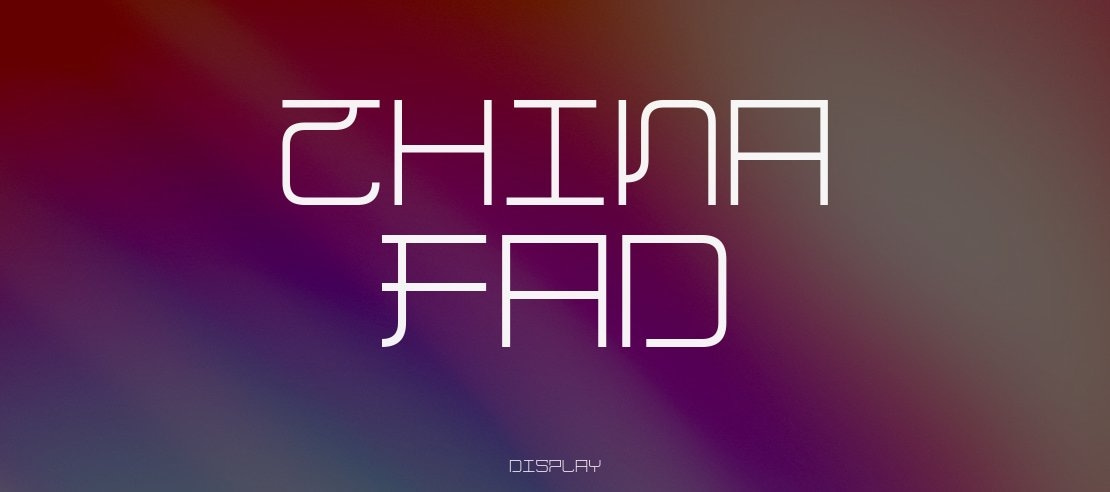 China Fad Font