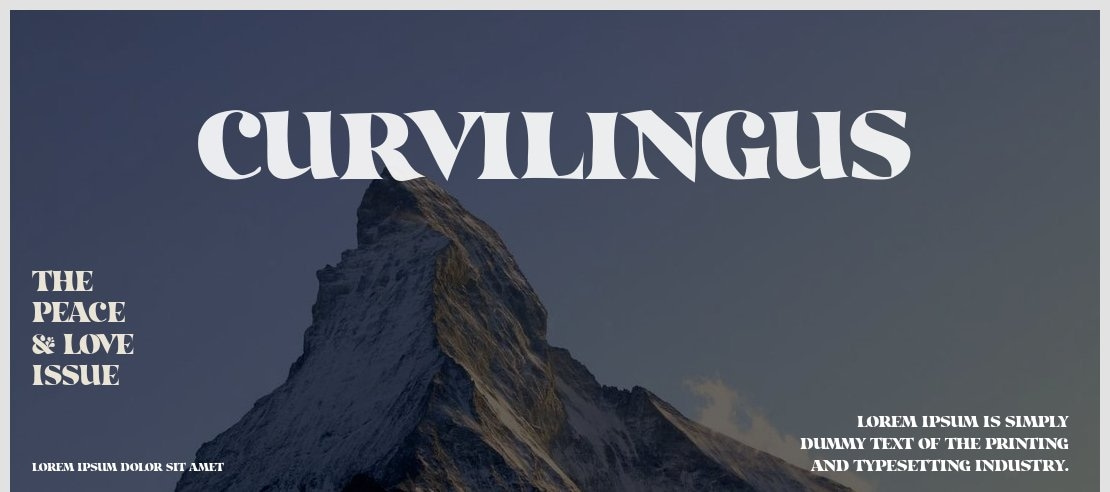 Curvilingus Font