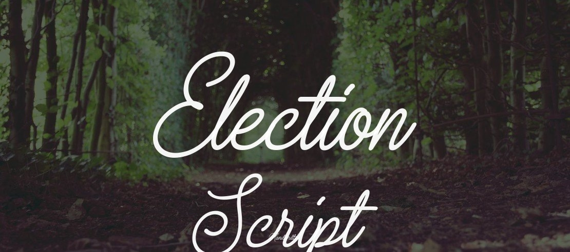 Election Script Font