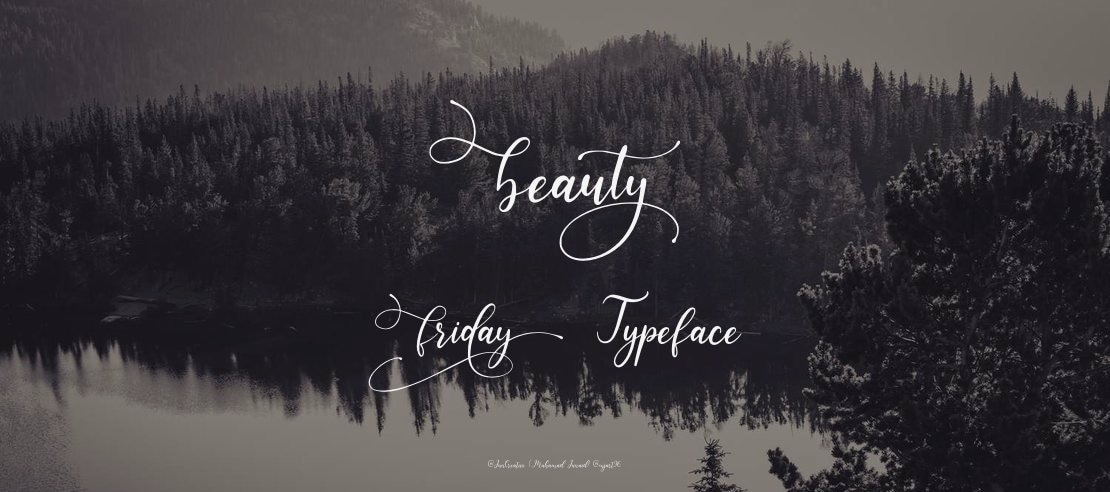 beauty friday Font