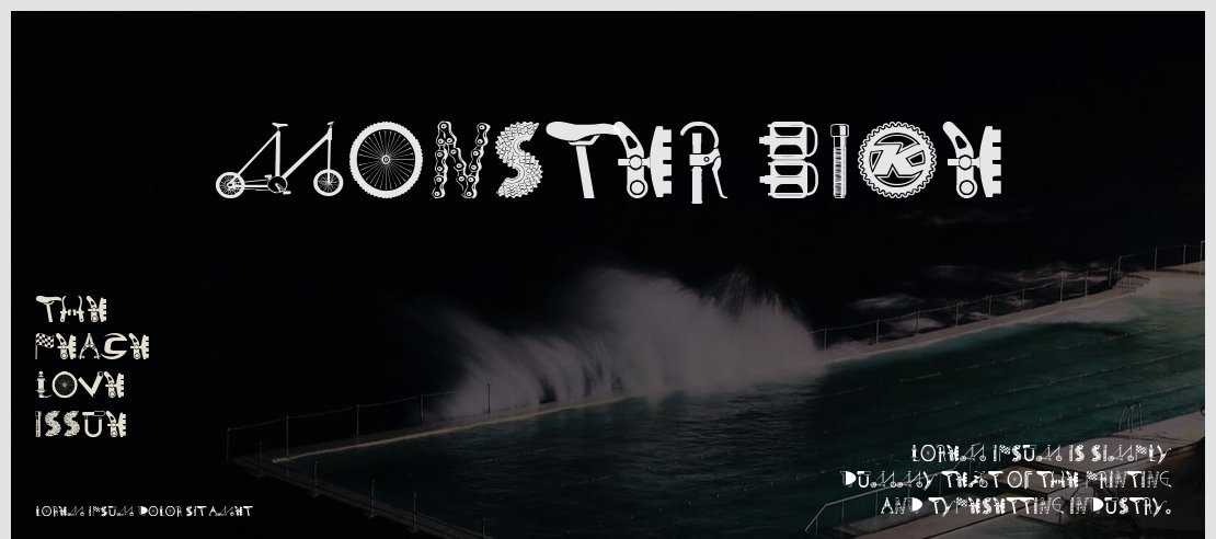 Monster Bike Font