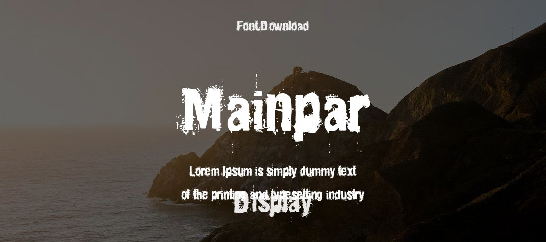 Mainpar Font