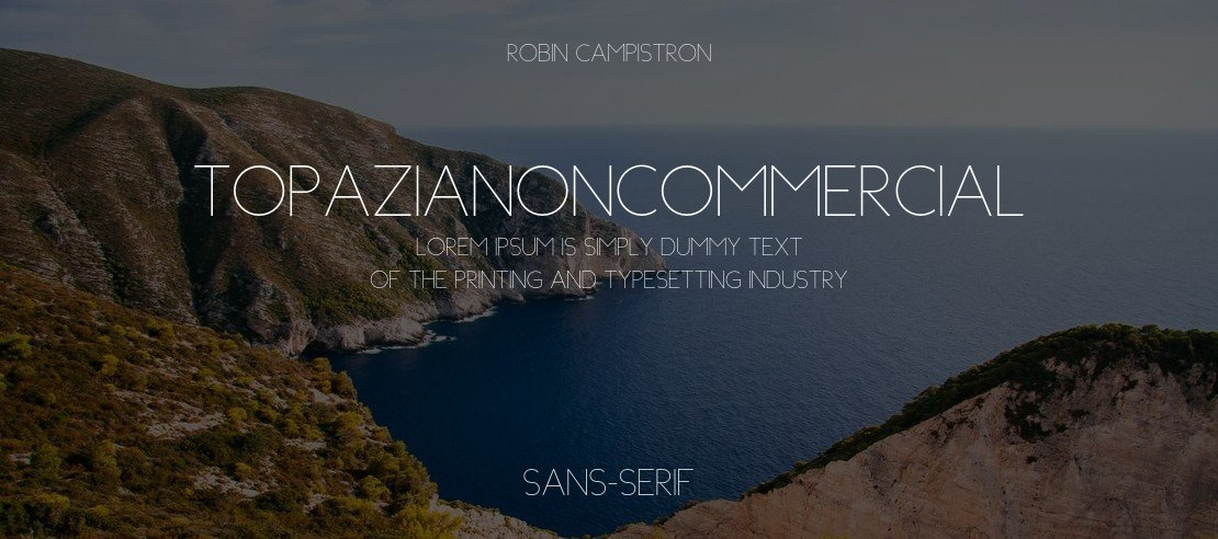 TopaziaNonCommercial Font
