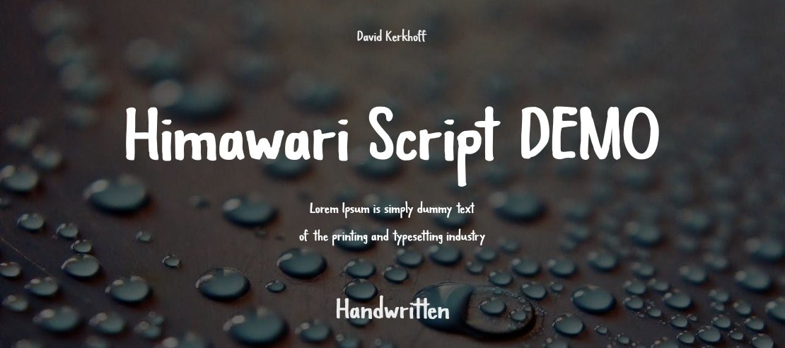 Himawari Script DEMO Font