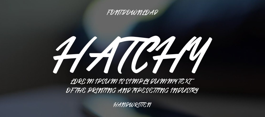 Hatchy Font