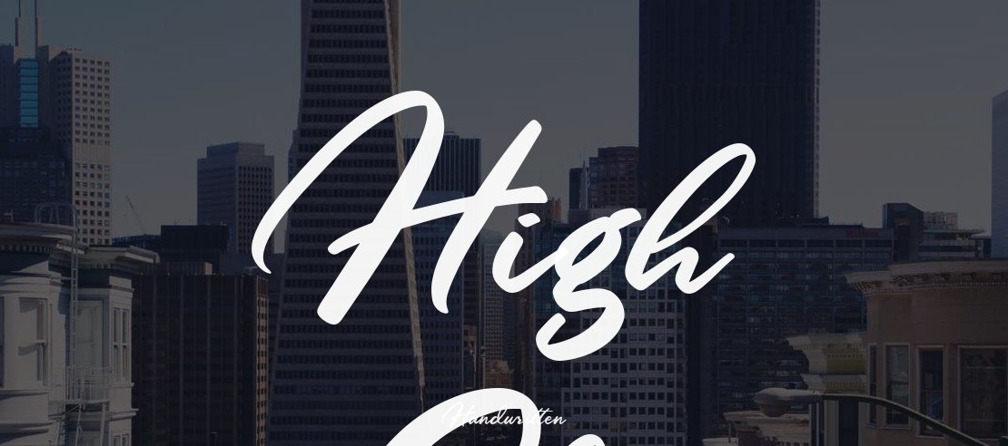 High Sky Font