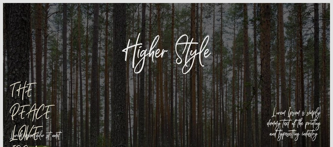 Higher Style Font
